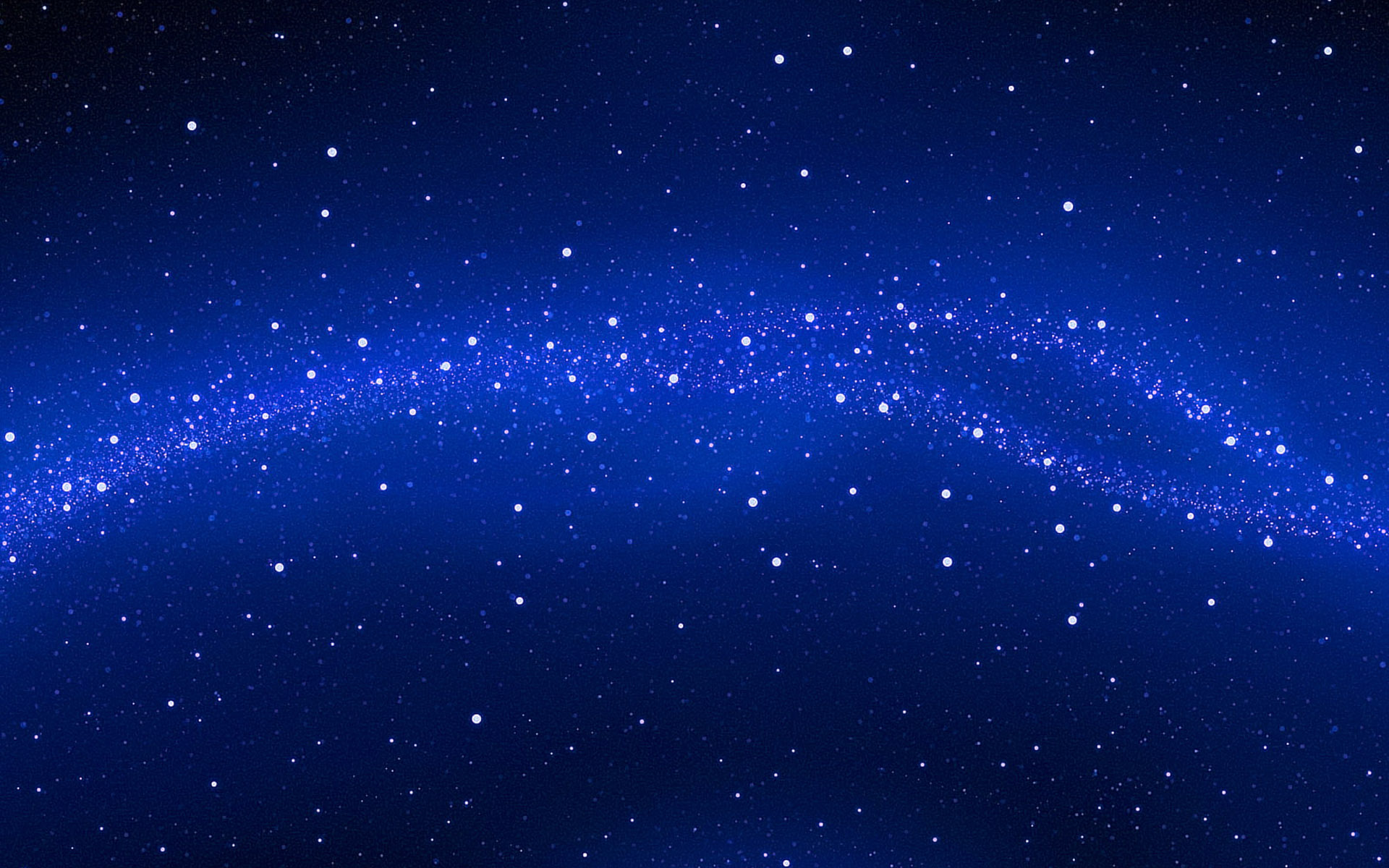 Bright Blue Stars Floating In Space