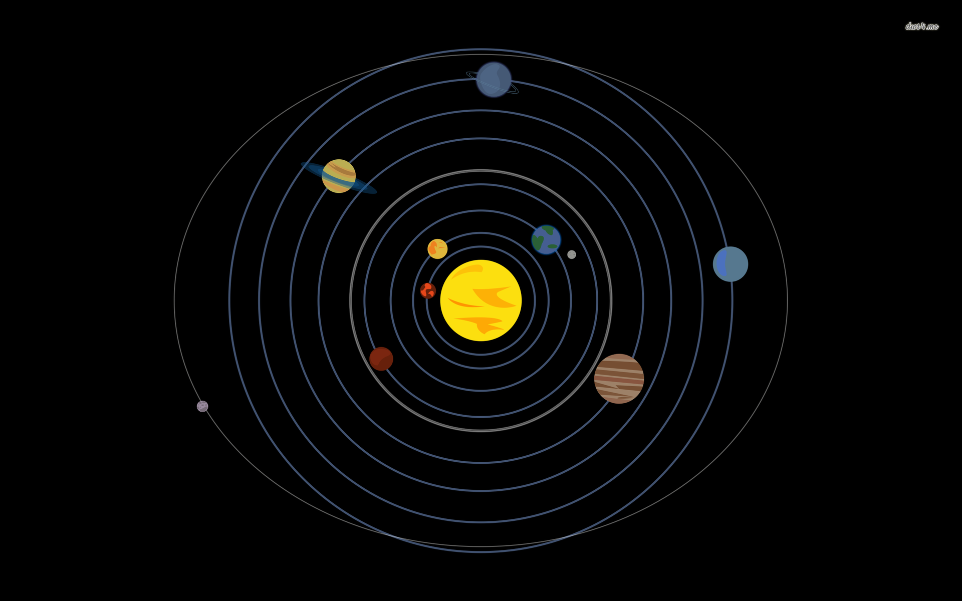 Solar System Wallpaper Vector
