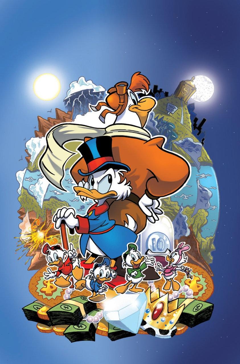 Ducktales Characters Uncle Scrooge Mcduck Wallpaper