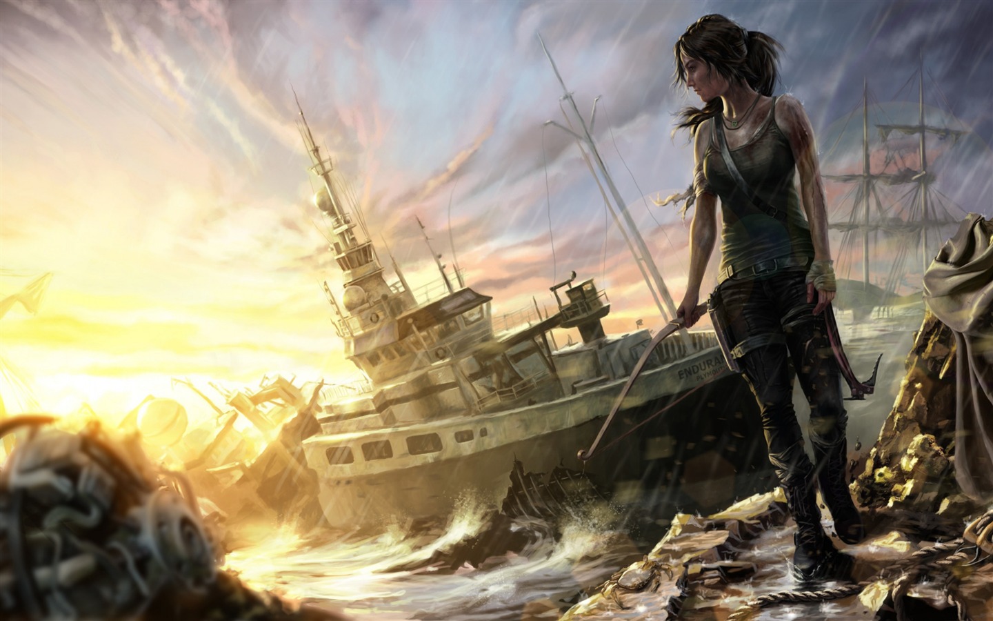 Tomb Raider Lara Croft Game HD Wallpaper Visualiza O