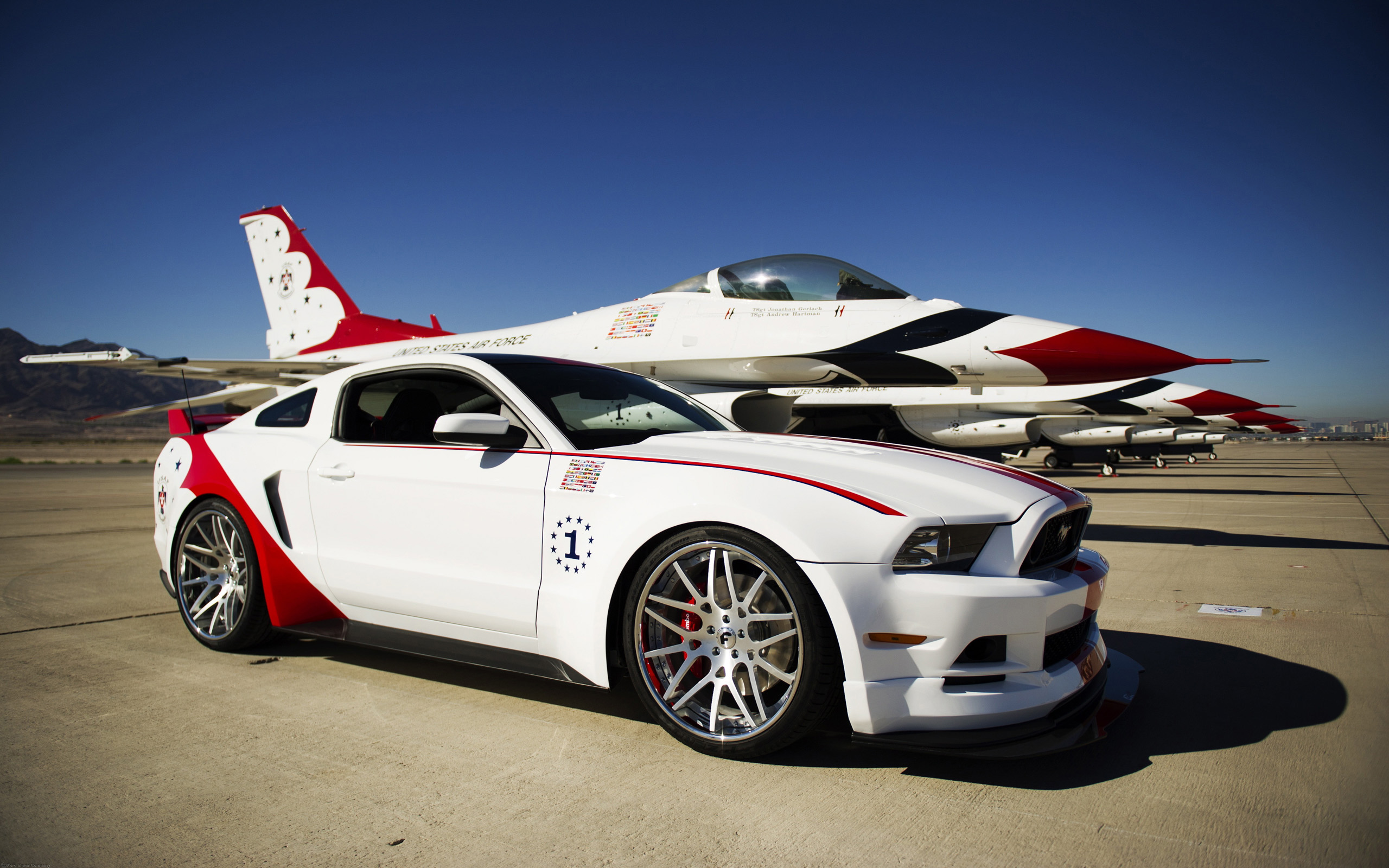 2014 Ford Mustang GT US Air Force Thunderbirds Edition Wallpaper HD