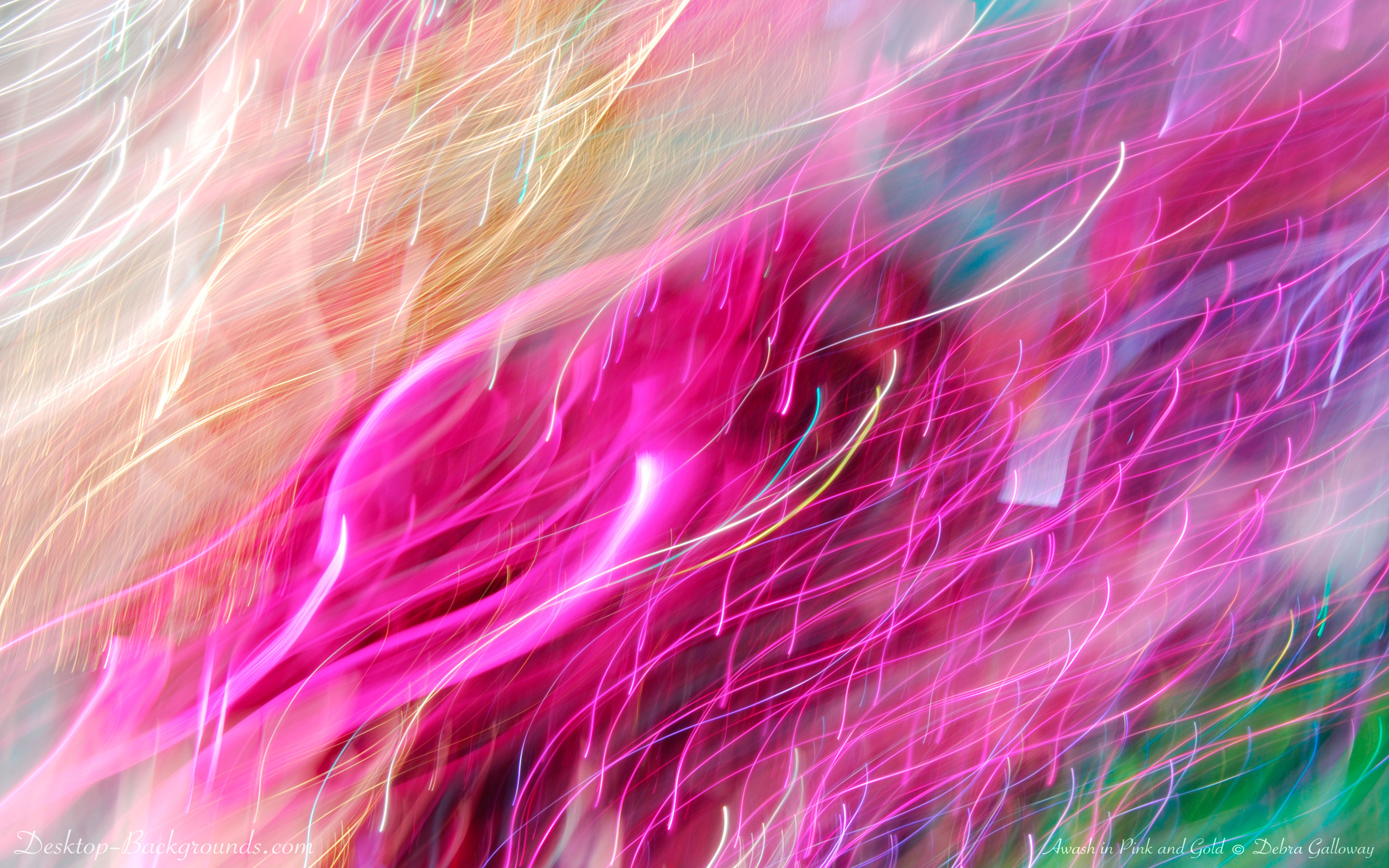 Awash in Pink and Gold Desktop Backgroundscom 2880x1800