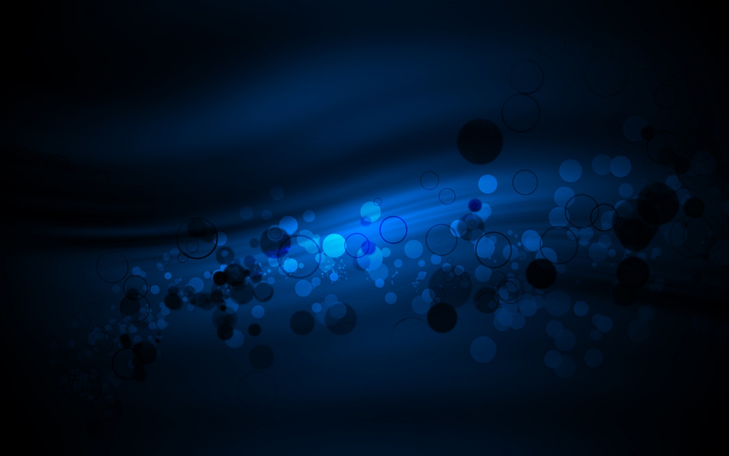 Blue Bubbles Abstract Wallpaper