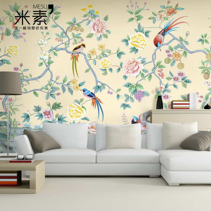 Meters Mural Landscape Painting Wallpaper Wall Chinese Style