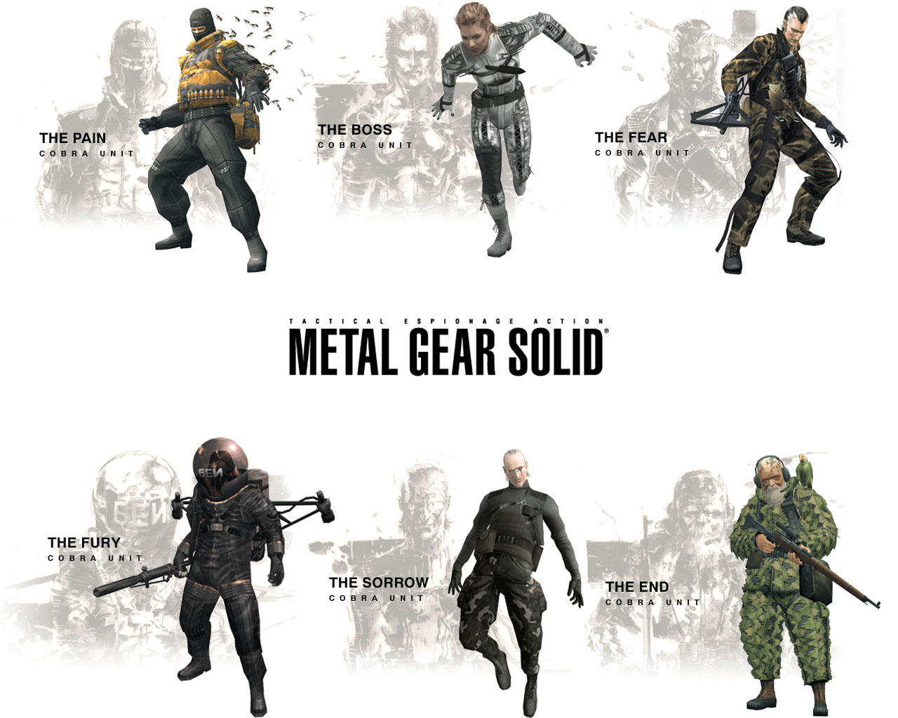 Metal Gear Solid Villains By Firstpriest