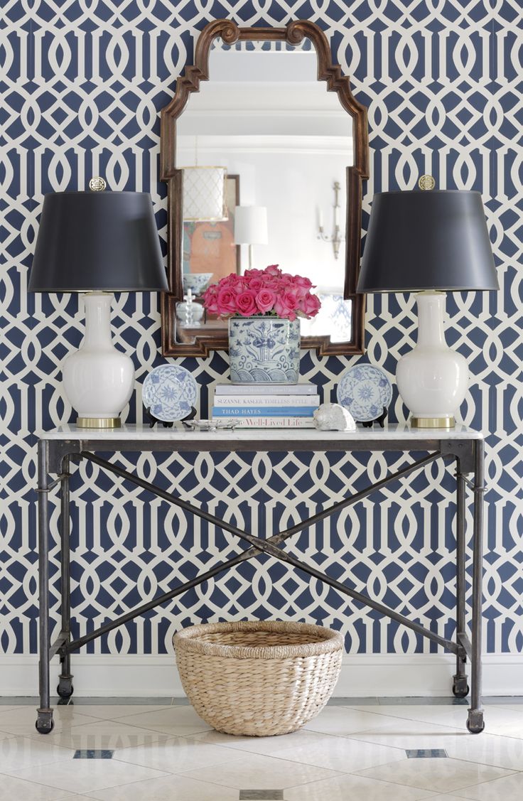Farrow And Ball Lotus This Wallpaper Marries Bold Pattern With