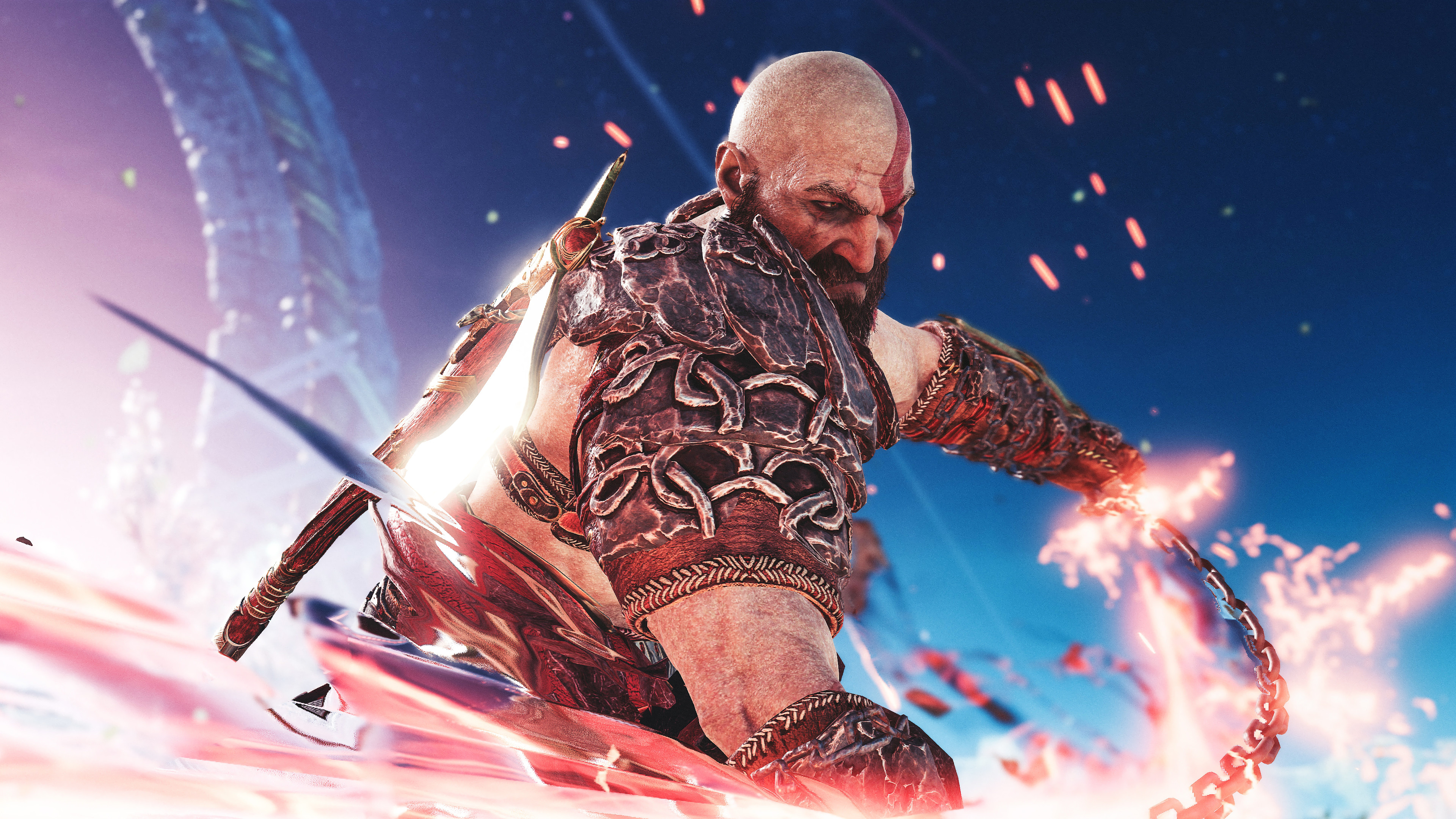 Kratos 4K 8K HD God of War Wallpaper 3840x2160