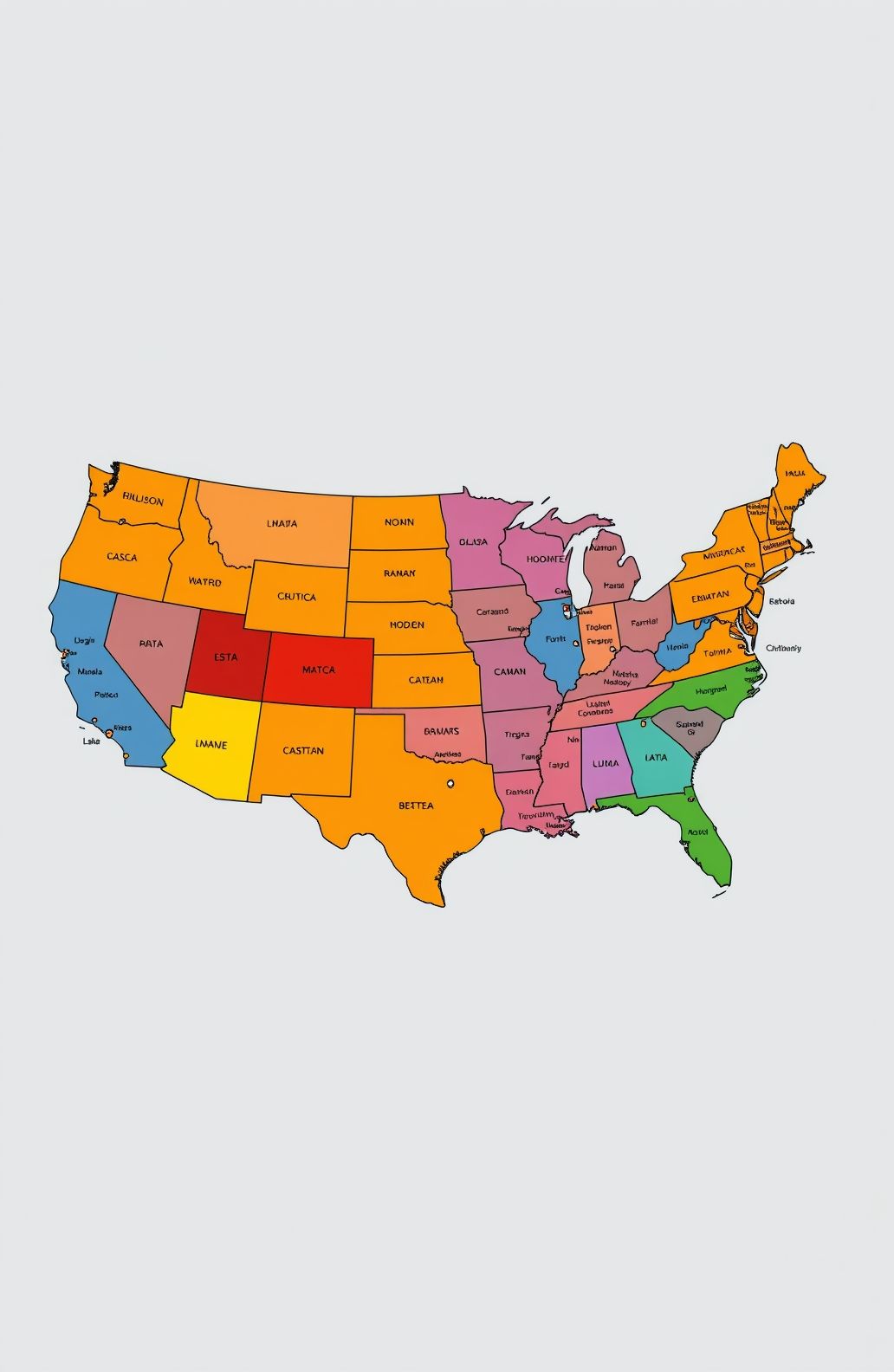 Usa Map HD Wallpaper