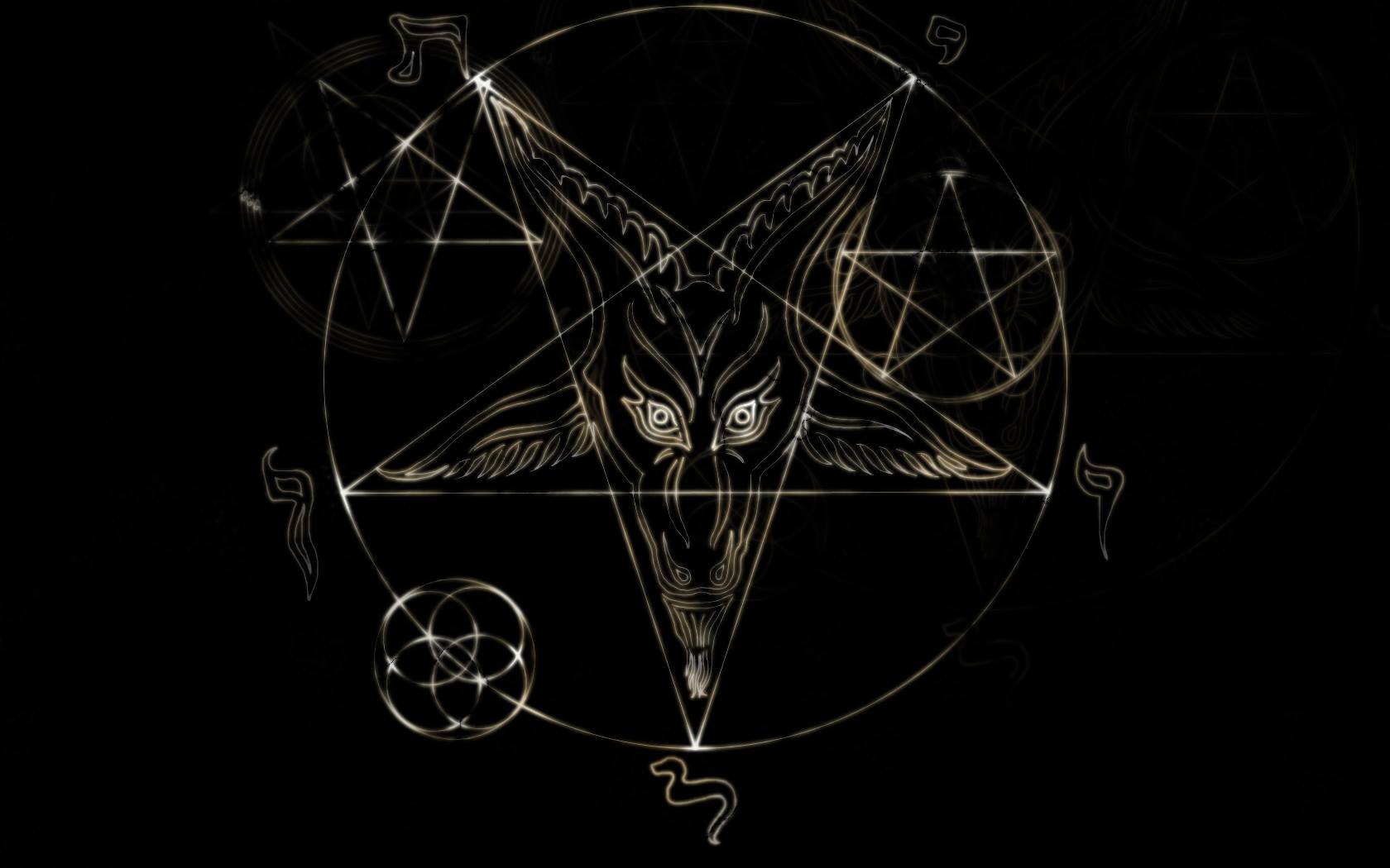 Satanic Pentagram Wallpapers 1680x1050
