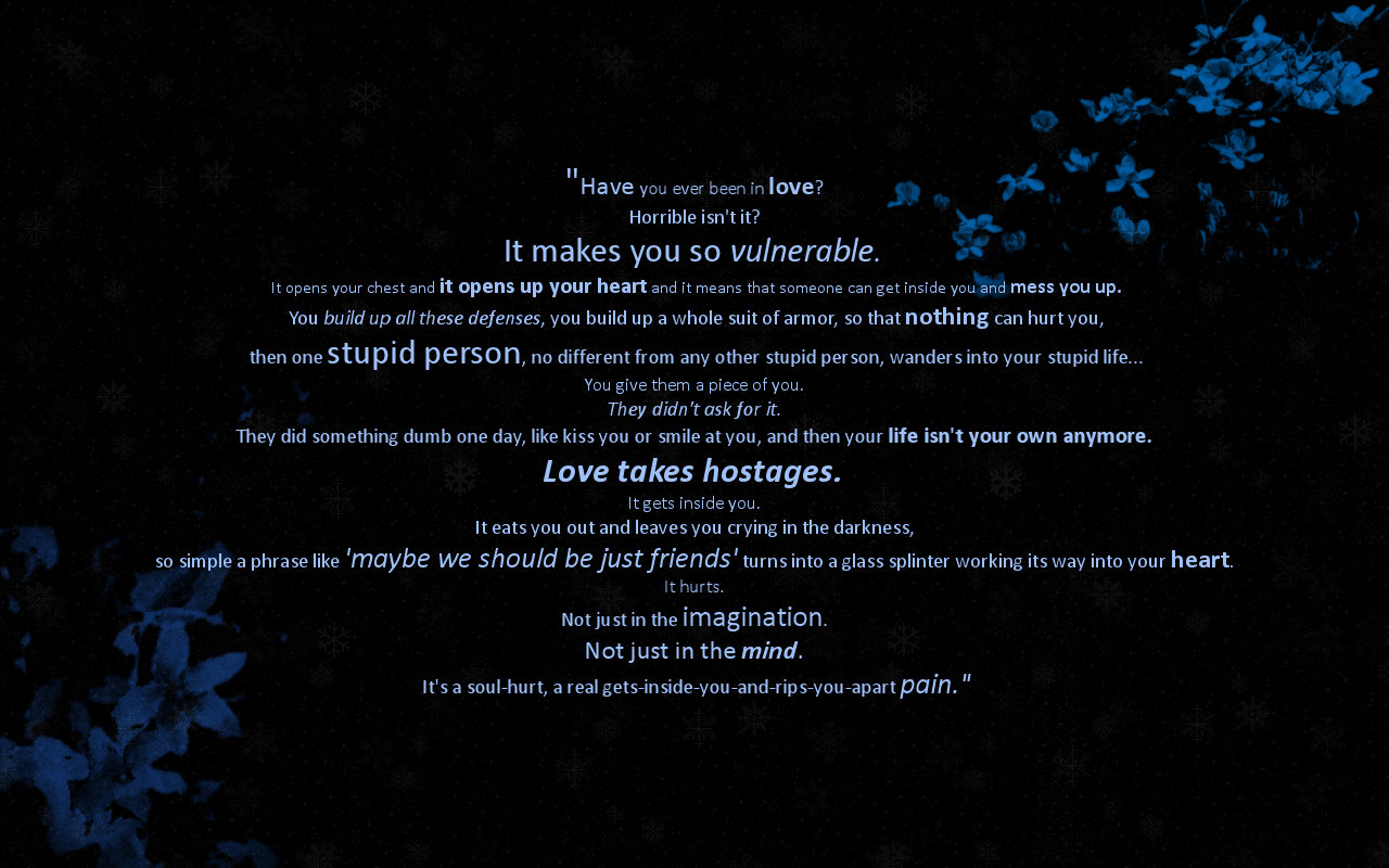 Love Quote Wallpaper by iKaite on