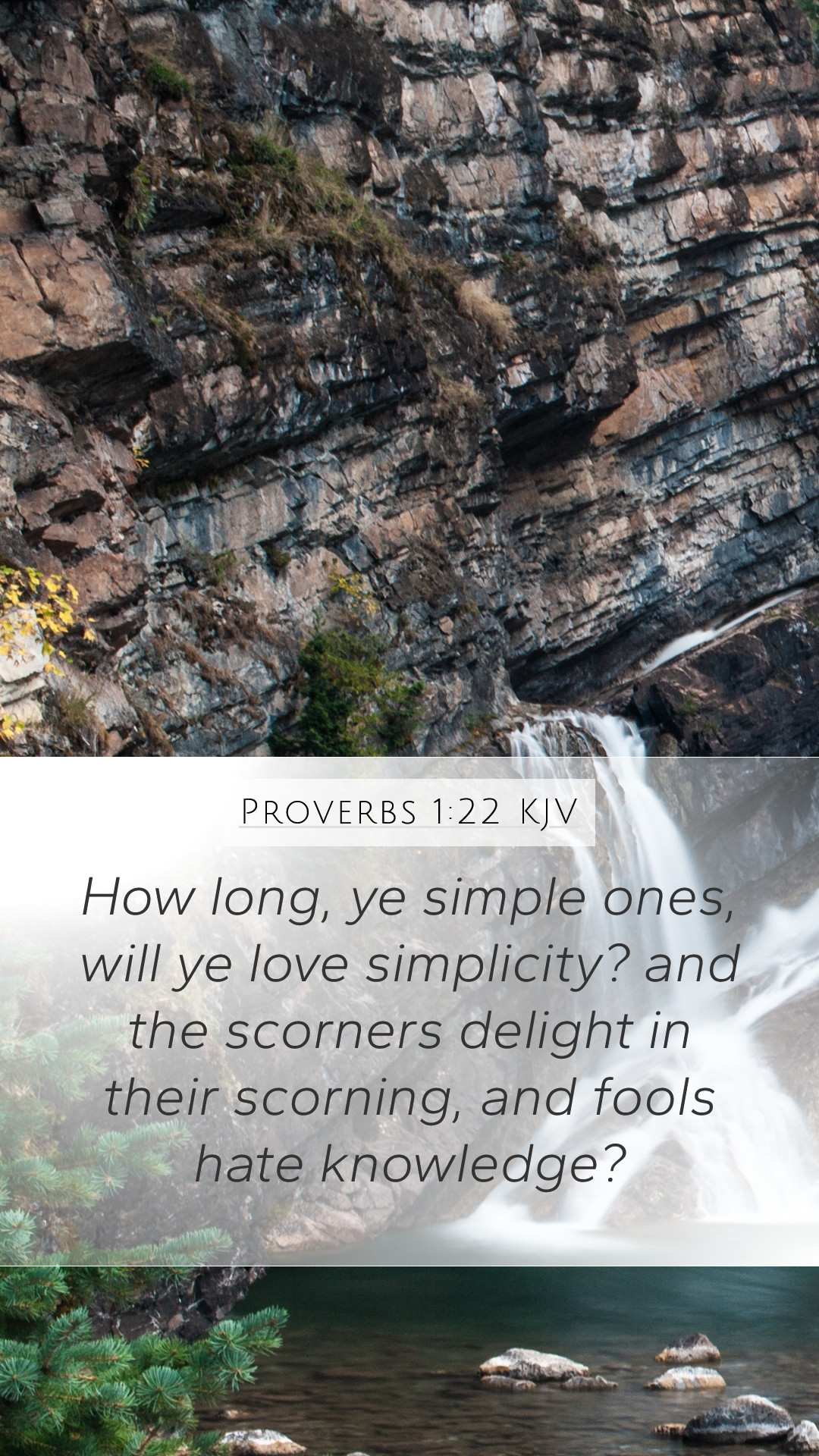 Proverbs 122 KJV Mobile Phone Wallpaper   How long ye simple