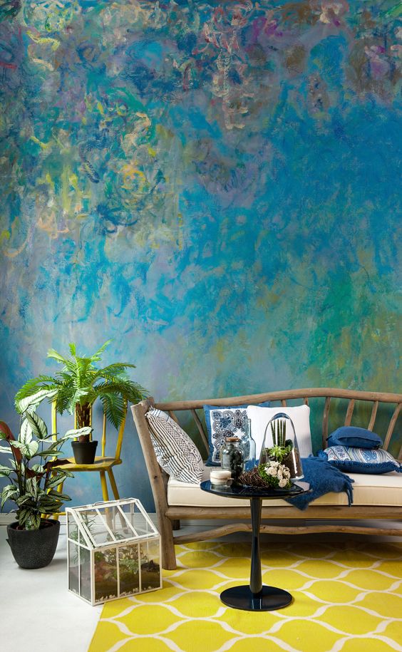 Wisteria By Mo Wall Mural Home Tfm Murals