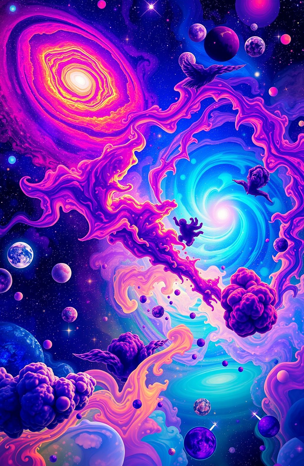Trippy Space Wallpaper