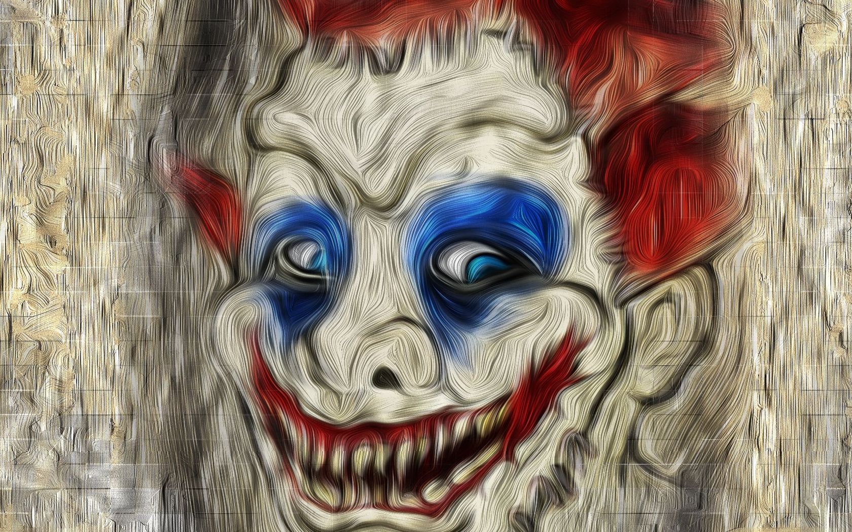 Scary Clown Face Wallpaper