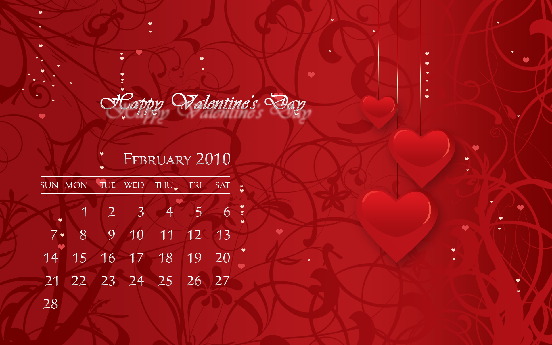 Desktop Wallpaper Calendar February Photoshop Tutorials