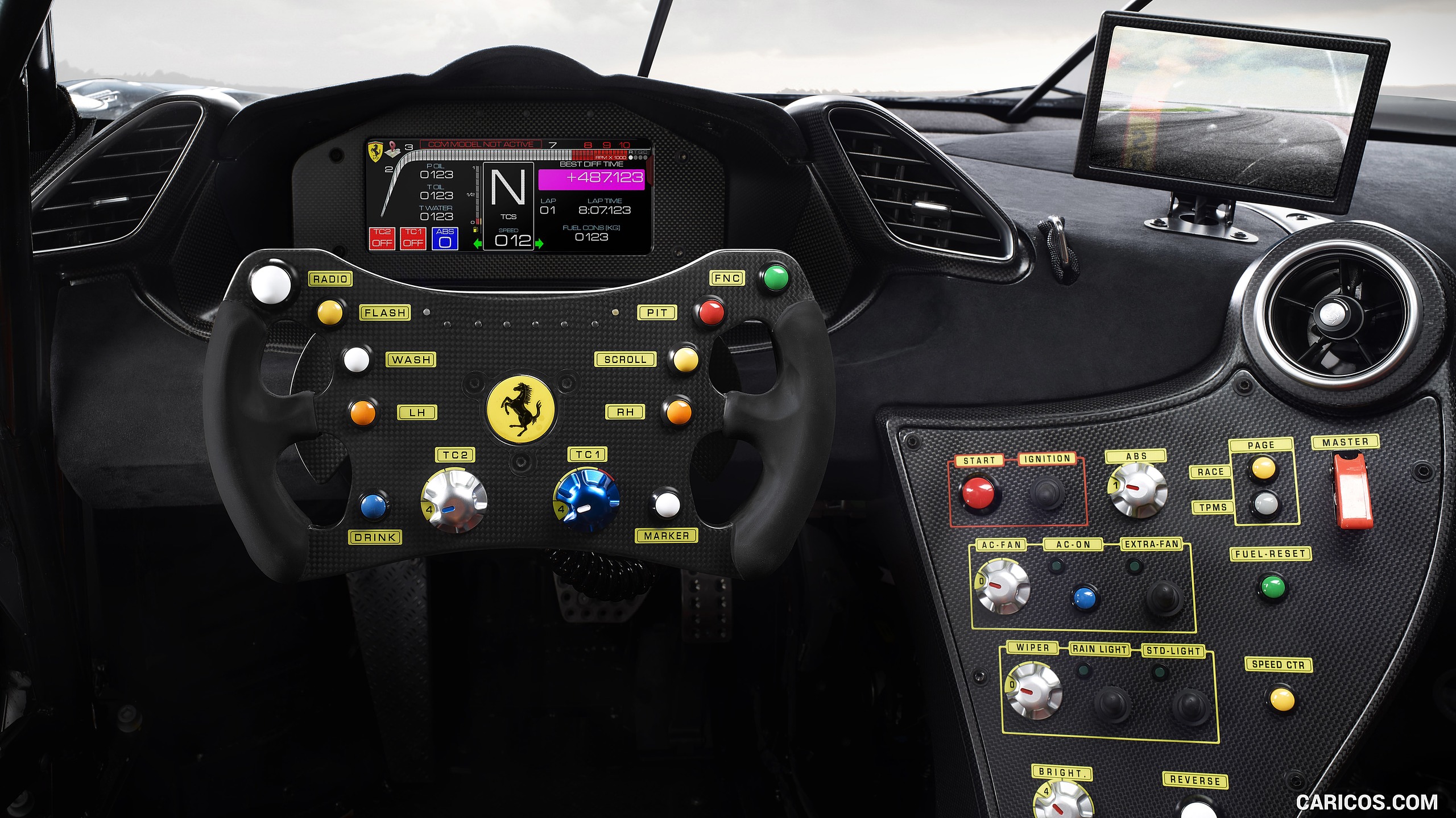 Ferrari Challenge Evo Interior HD Wallpaper