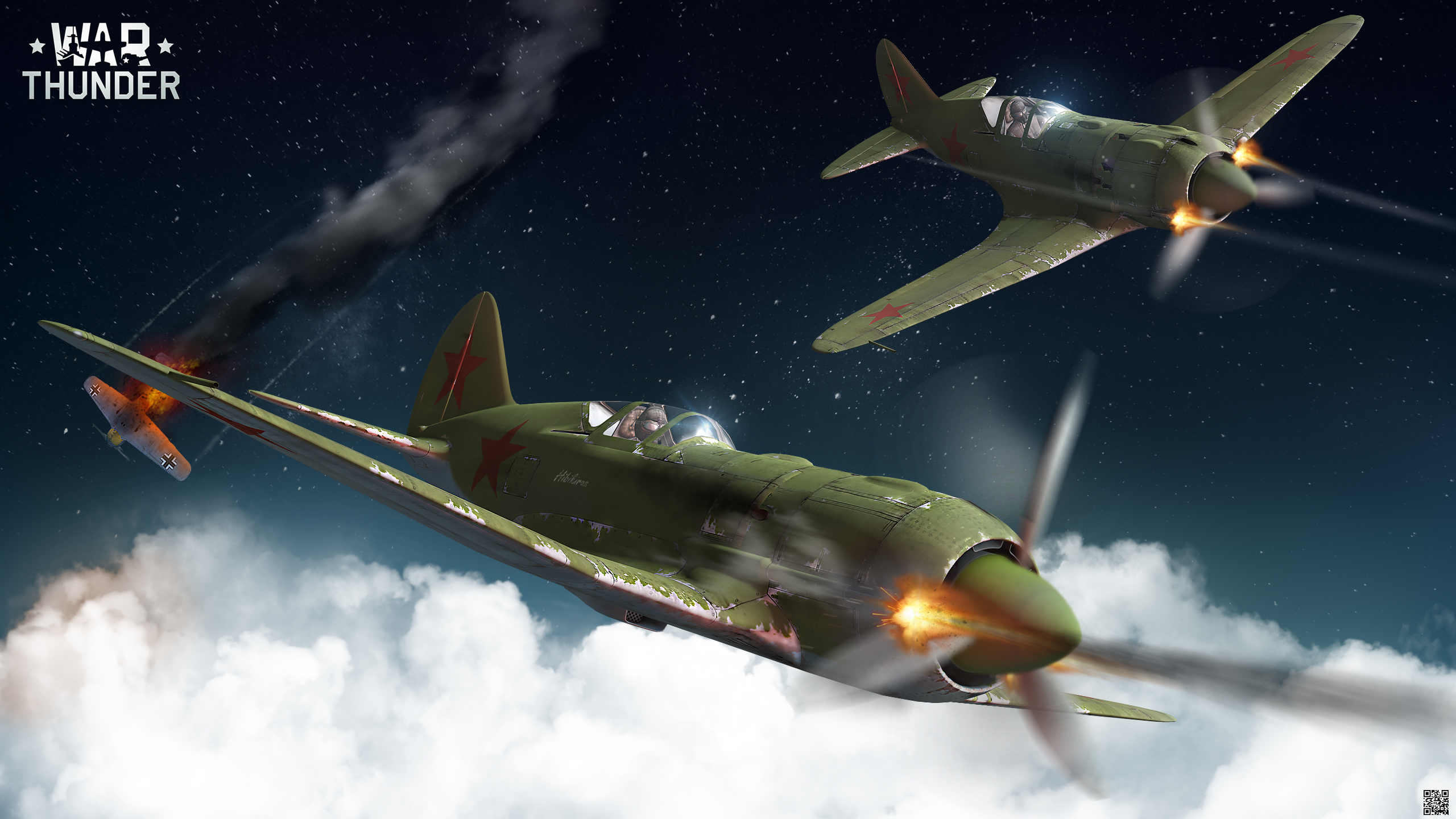War Thunder I Plane Sky Fighter Night Wallpaper Photos