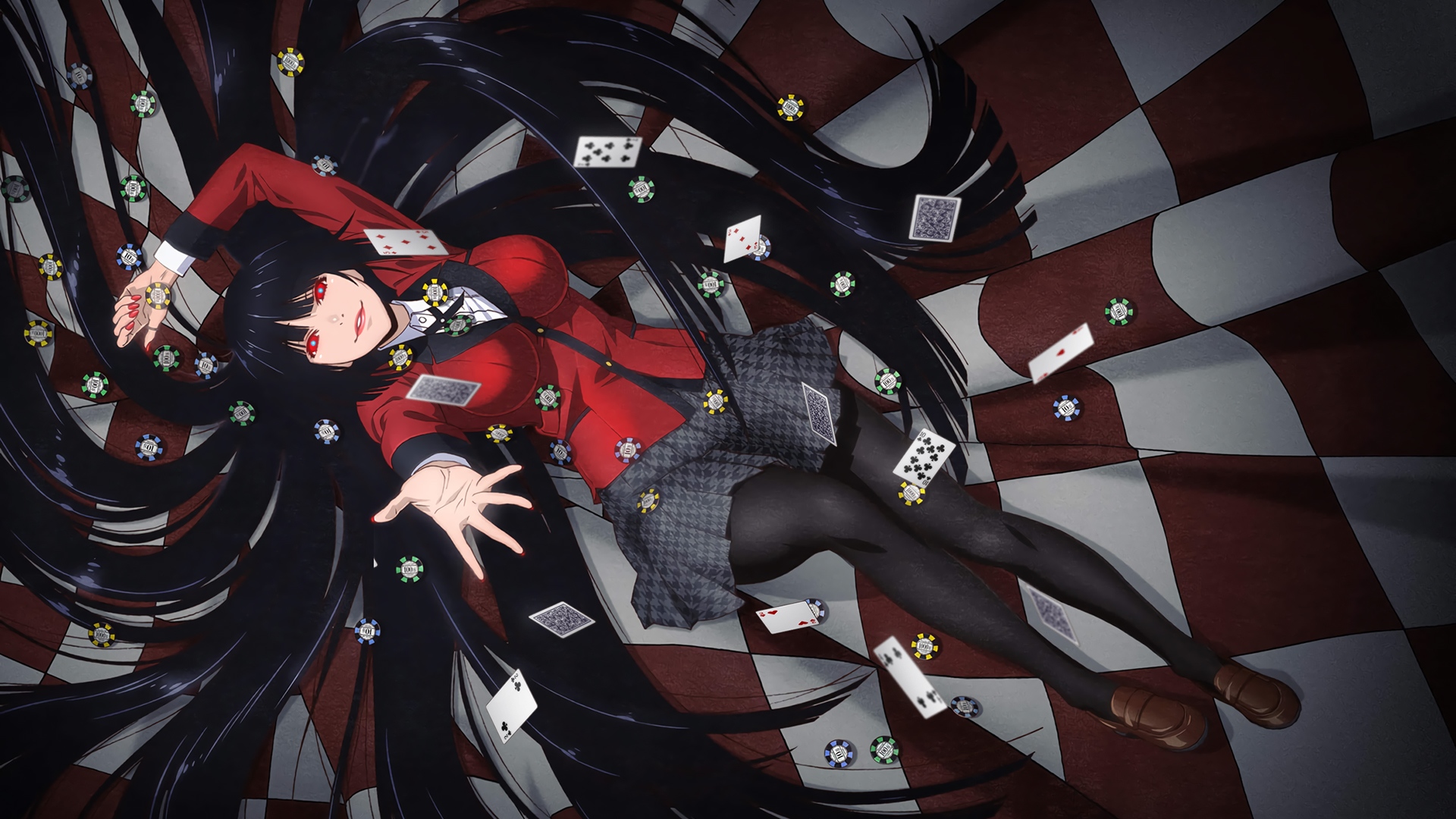 Kakegurui Pulsive Gambler Anime Wallpaper