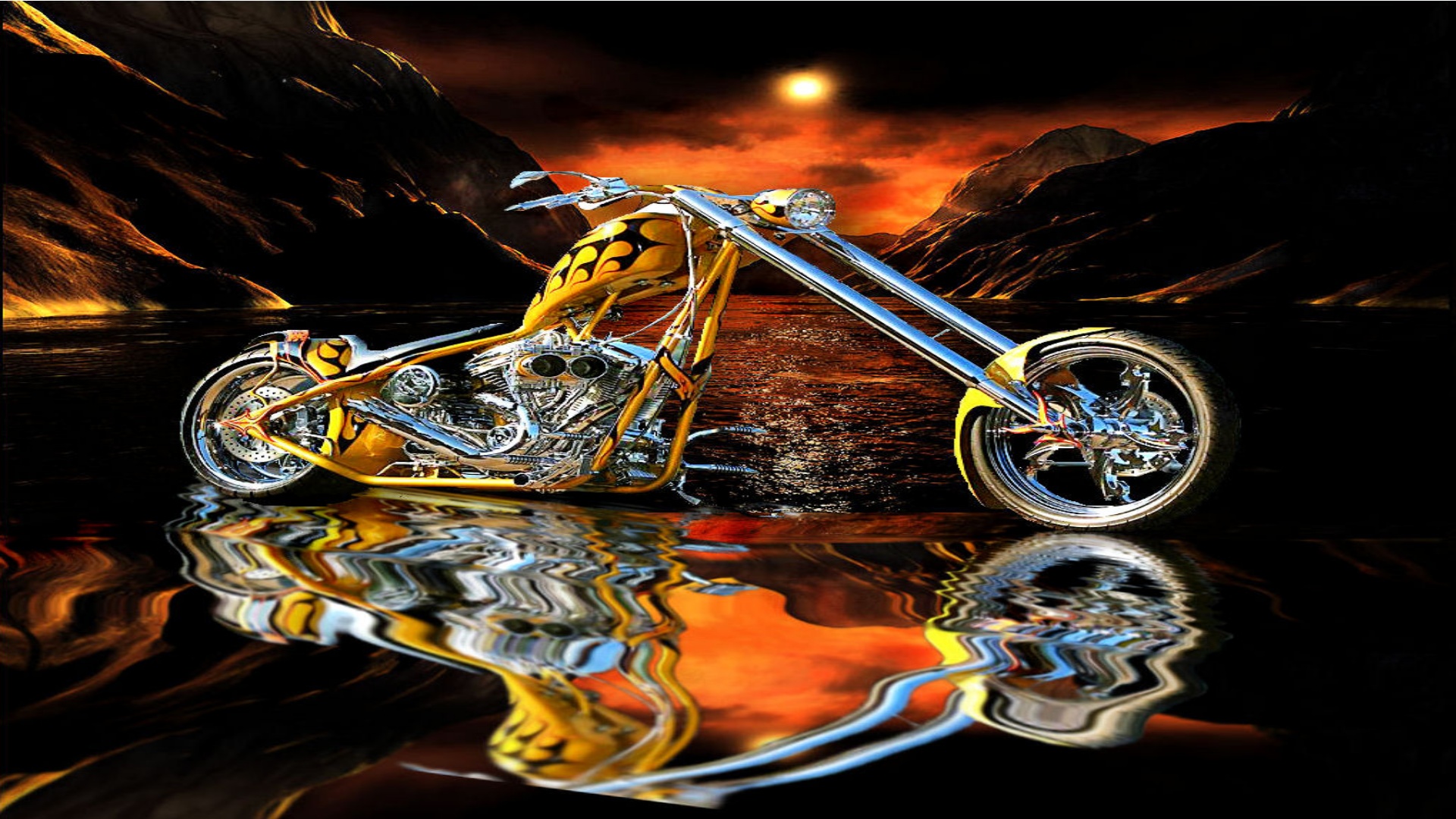 File Name HD Choppers Wallpaper West Cost Theme Bikes