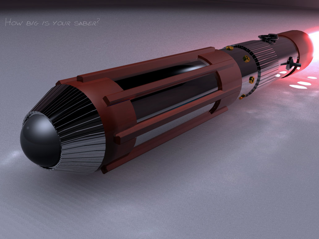 Red Lightsaber Done In 3dsmax First Attempt With Caustics And