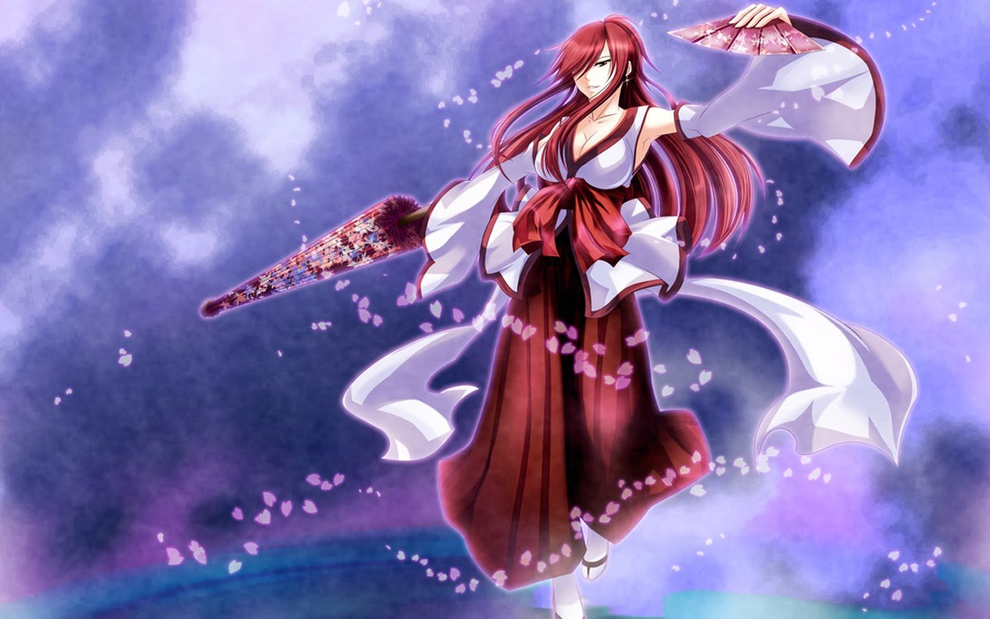 erza scarlet fairy tail anime girl hd wallpaper 1440x900 7h