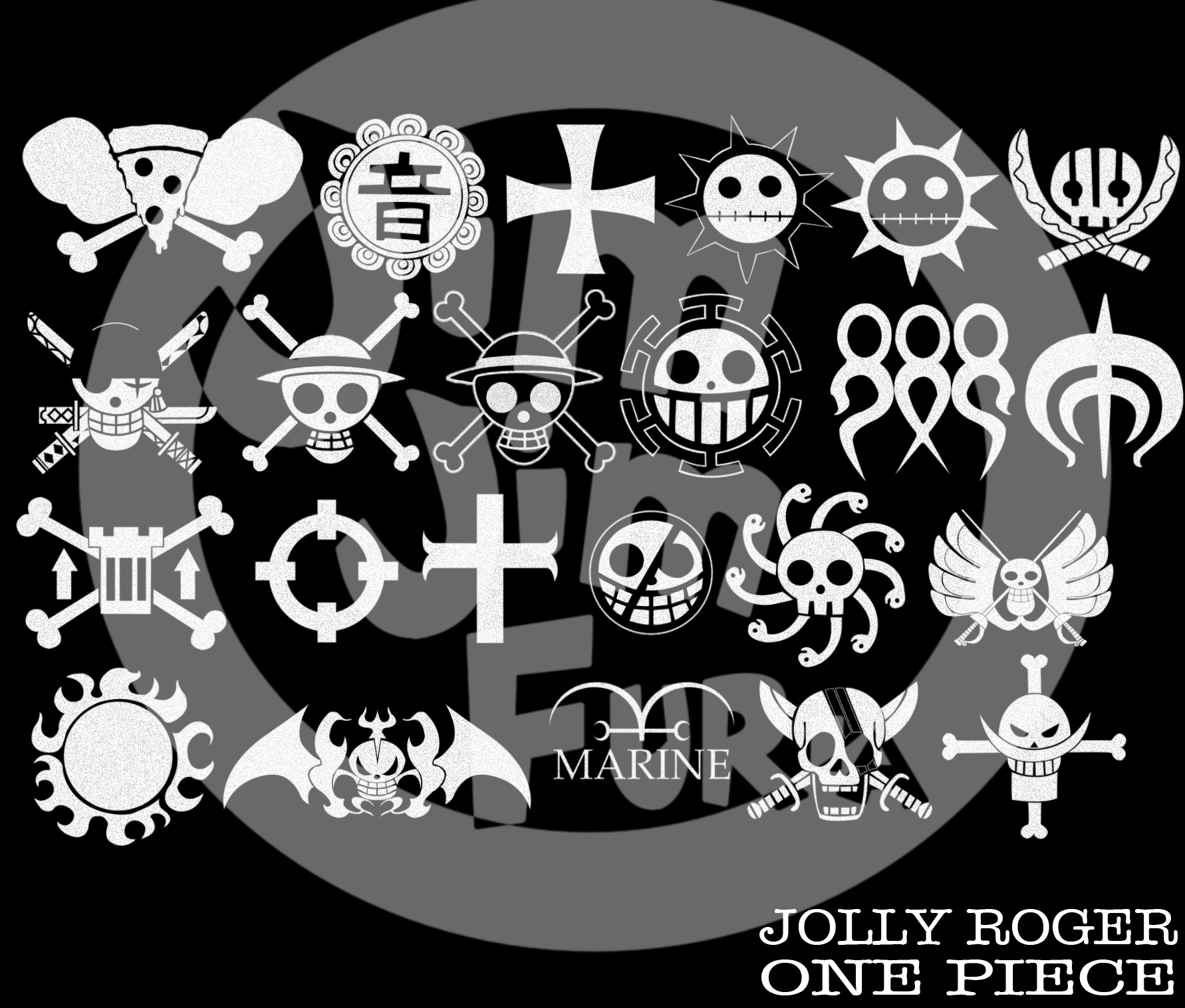 One Piece Jolly Roger Brushes By Jimjimfuria1