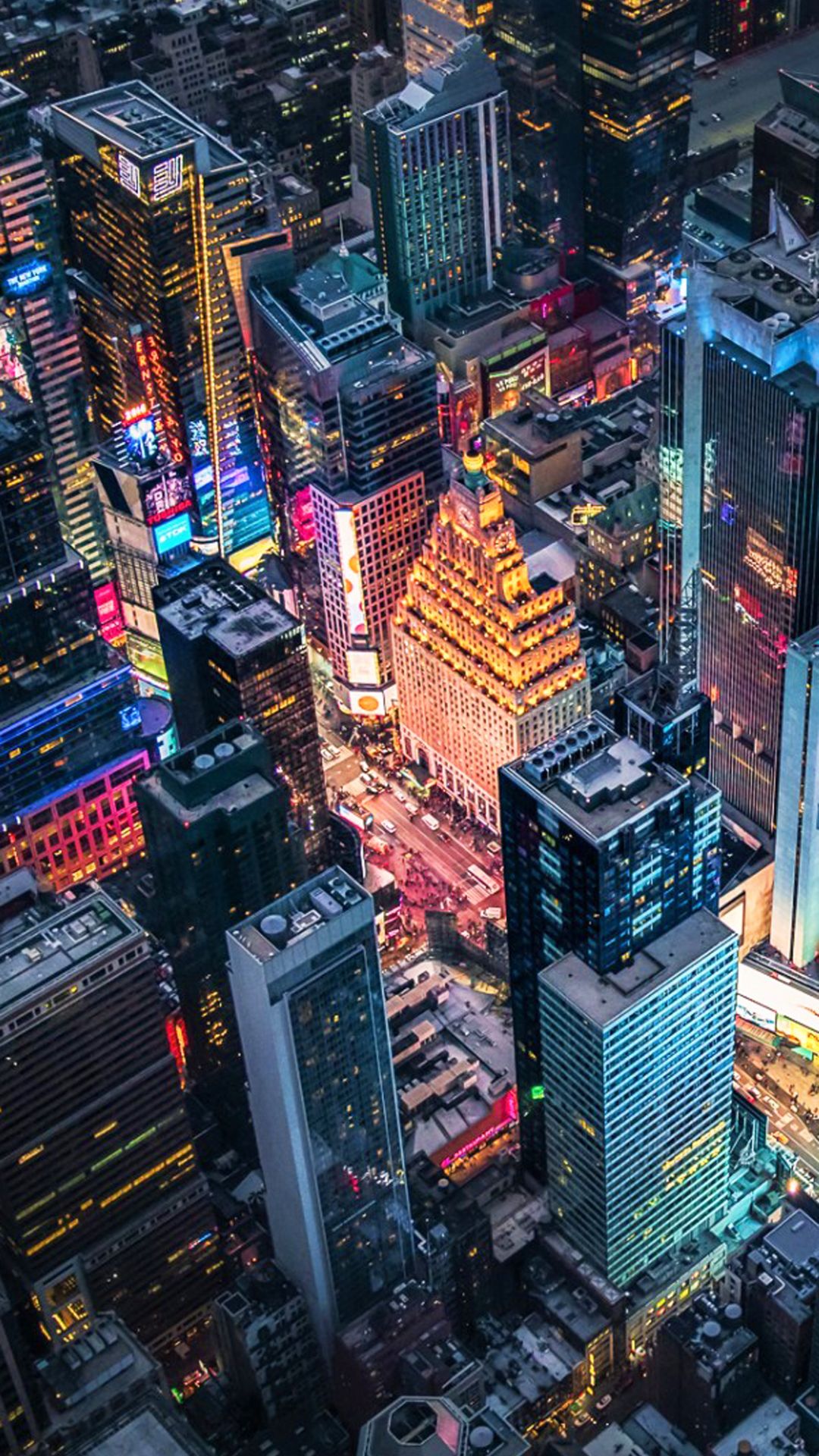 New York At Night iPhone Wallpaper