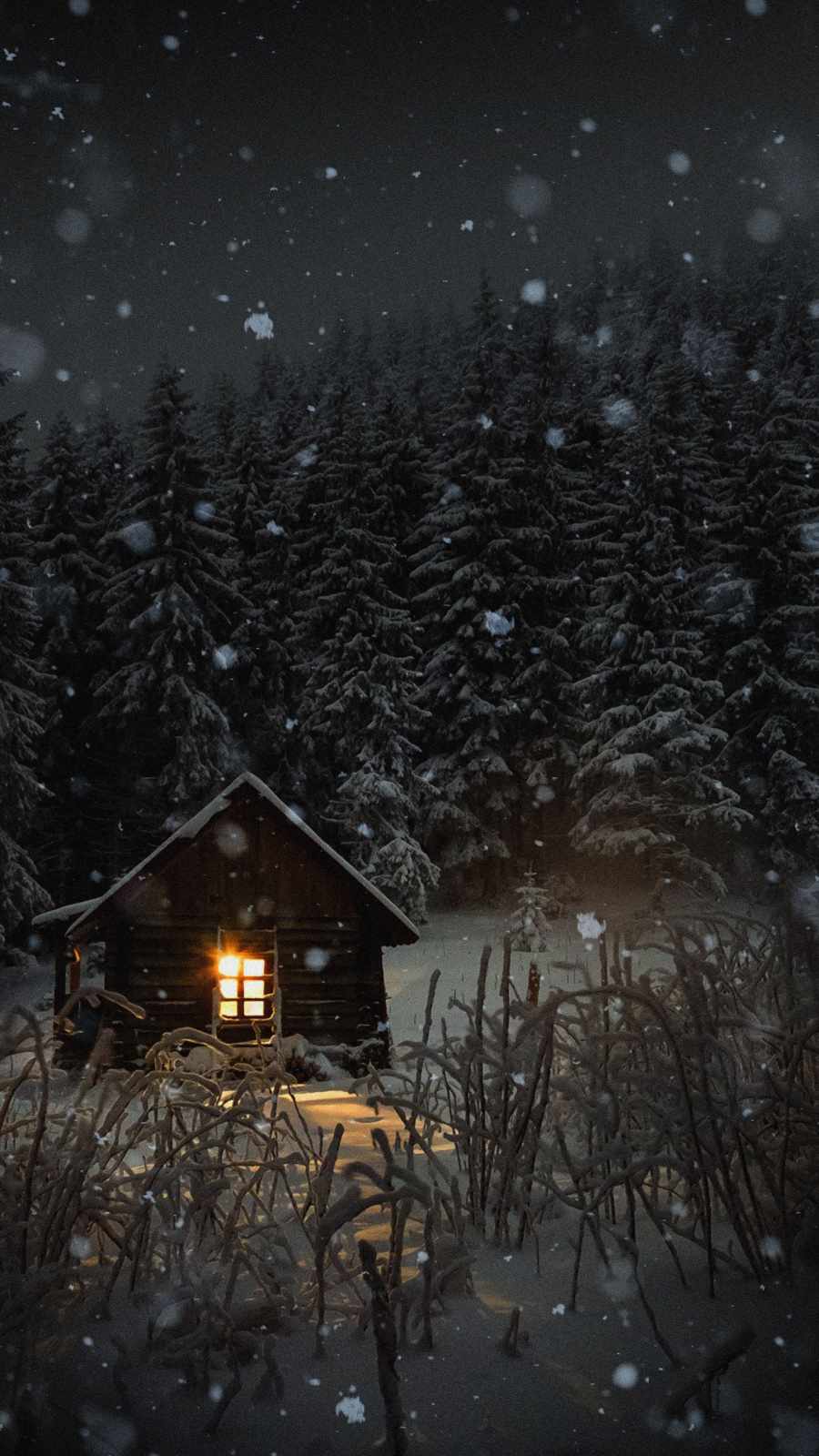 Winter Snow House IPhone Wallpaper   IPhone Wallpapers iPhone