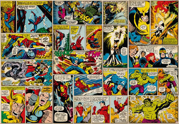 Wall Mural Photo Wallpaper For Kids 368x254cm Marvel Heroes