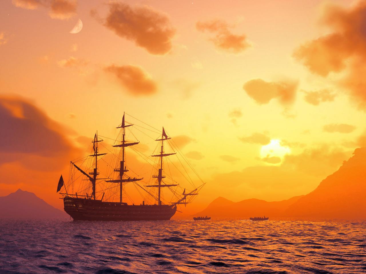 hd wallpaper pirate ship hd   Background Wallpapers for your Desktop