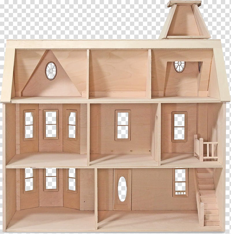 Dollhouse Brown Wooden Art Transparent Background Png