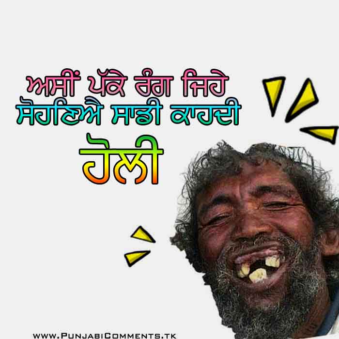 Funny Punjabi Holi Greetings Ments Wallpaper