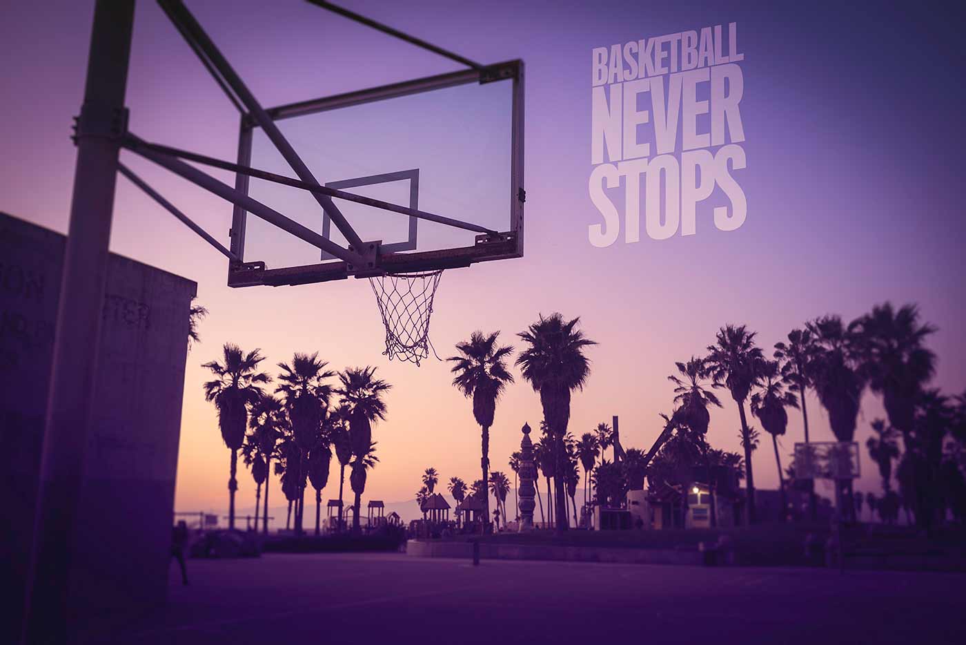 Basketball Never Stops Blue 44875 VIZUALIZE