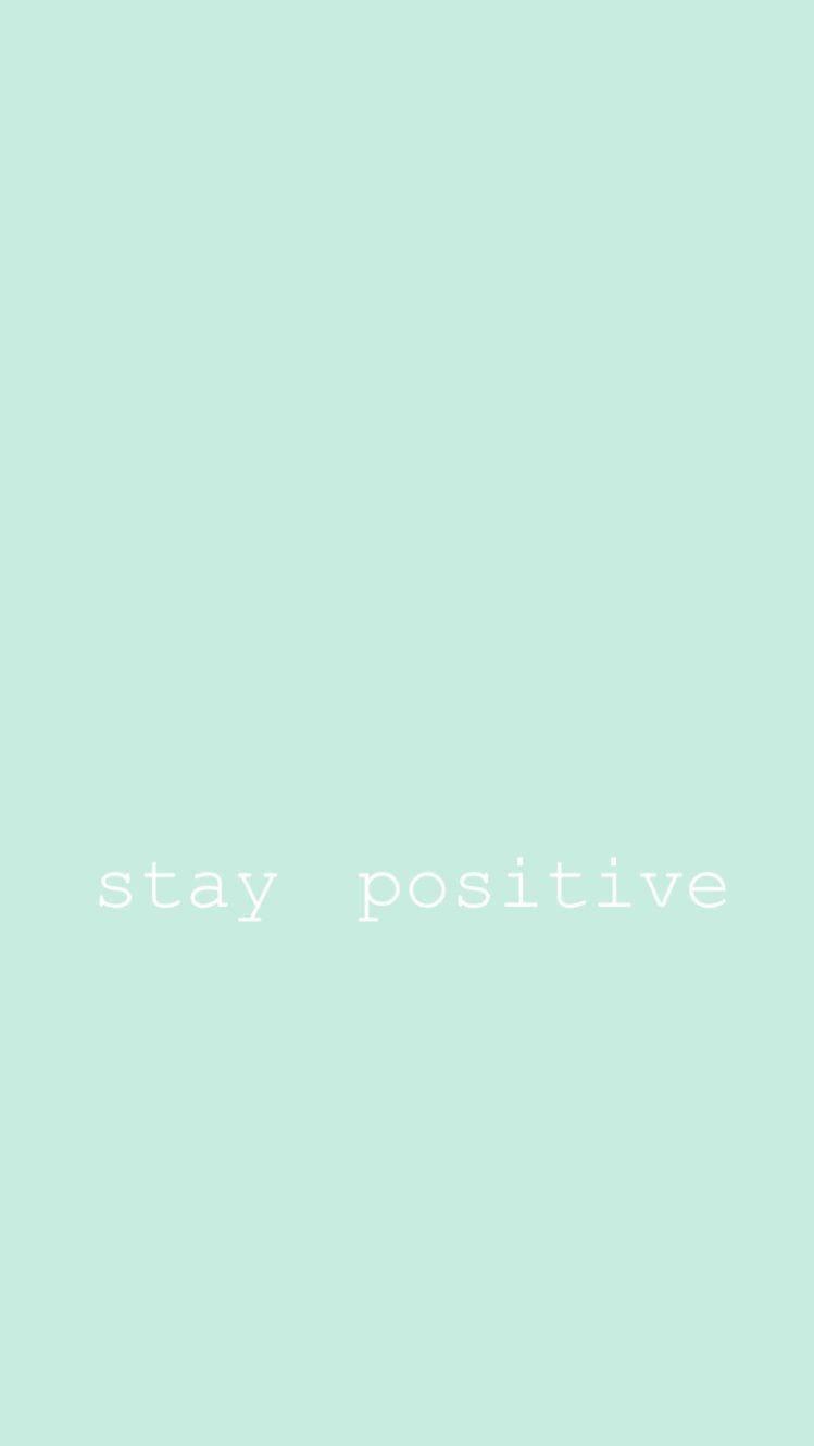 Download Mint Green Aesthetic Positive Quote Wallpaper