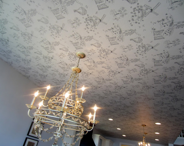 Down To Earth Style Wallpaper On The Ceiling