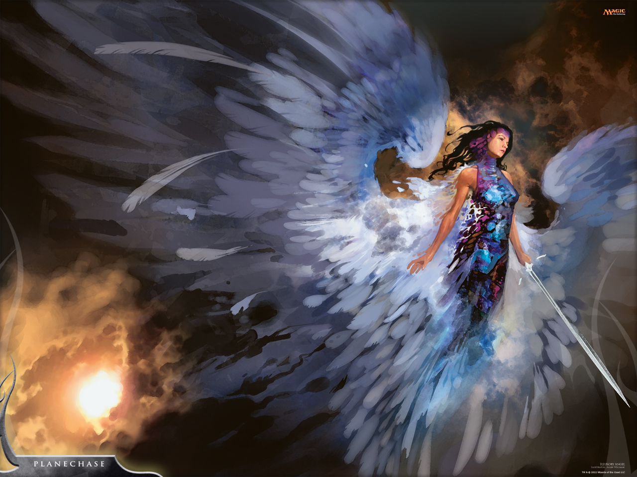 Wallpaper of the Week Illusory Angel Daily MTG Magic The