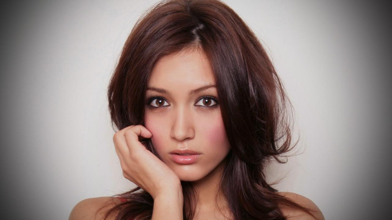 Misa Campo Brutes Faces Models Portraits Simple Background HD