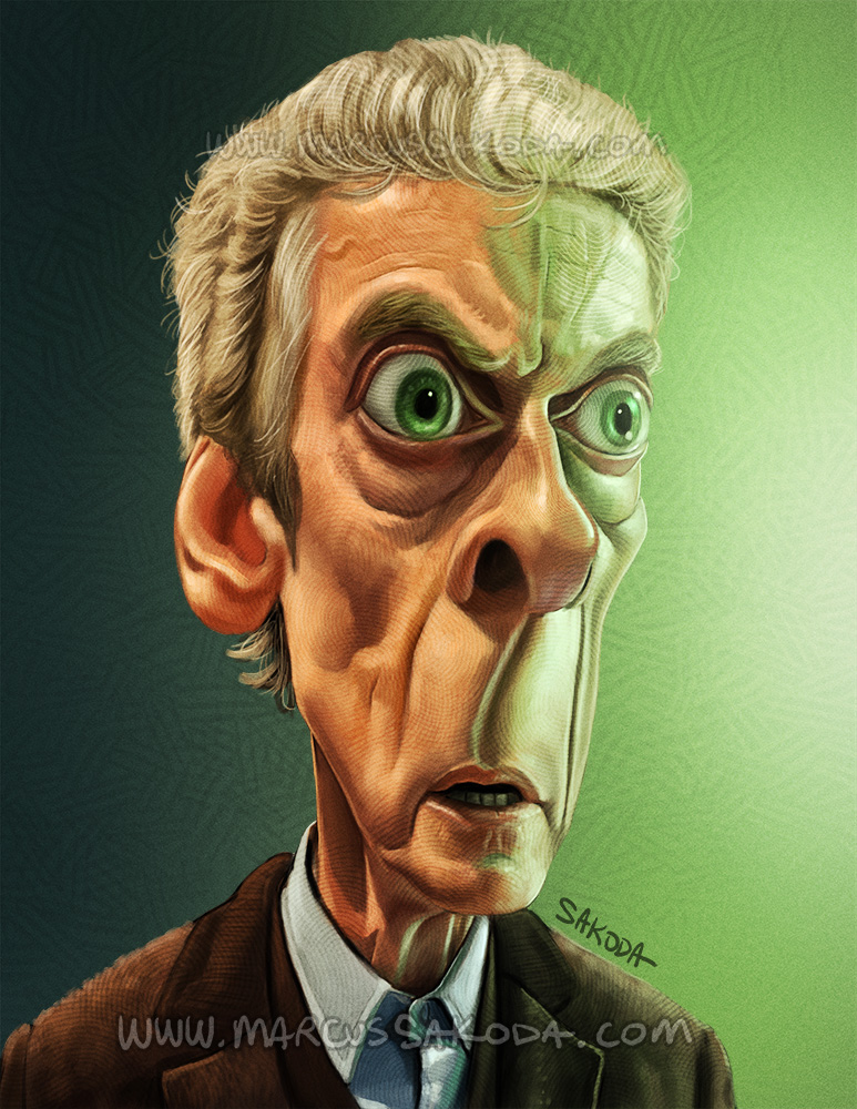 Peter Capaldi   Doctor Who Caricature by Jubhubmubfub