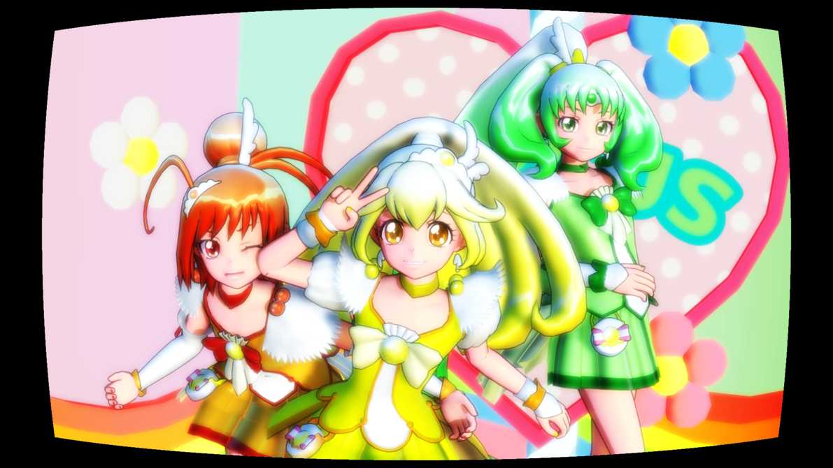 Mmd Glitter Force Um What Is Her Name By Lucky3seven On