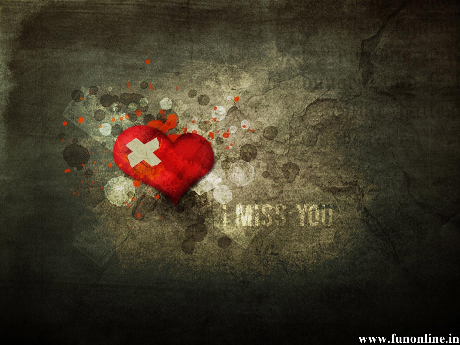 Miss You Love Wallpapers Sad and Truthful Miss You Love Wallpapers