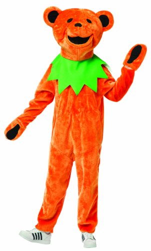 Rasta Imposta Grateful Dead Dancing Bear Costume Orange Teen
