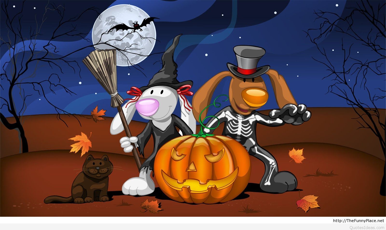 Funny Happy Halloween Wallpaper HD