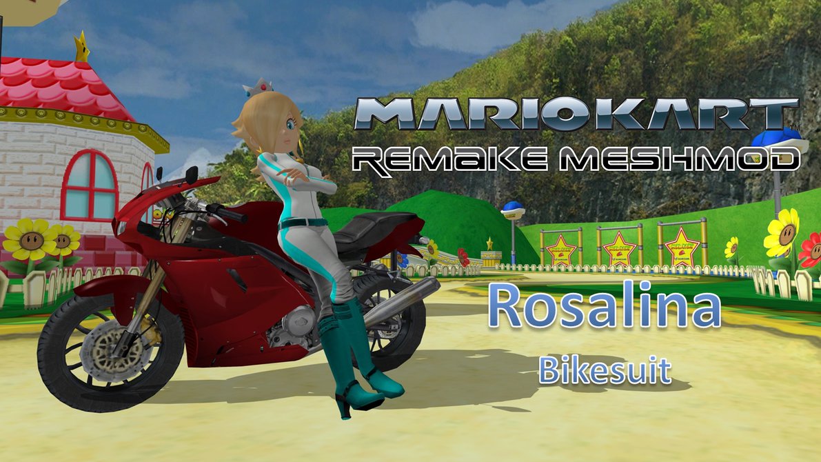 Mario Kart Remake Meshmod Rosalina Bikesuit By Fatalitysonic2 On
