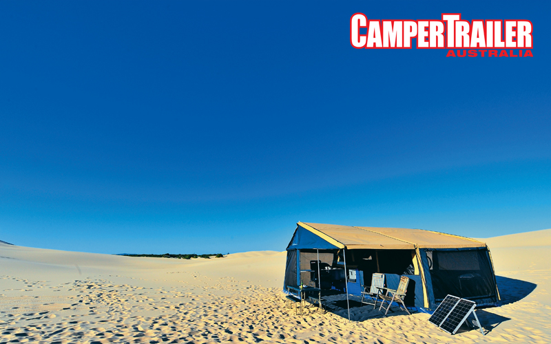 Camping By The Dunes Wallpaper Camper Trailer Australia