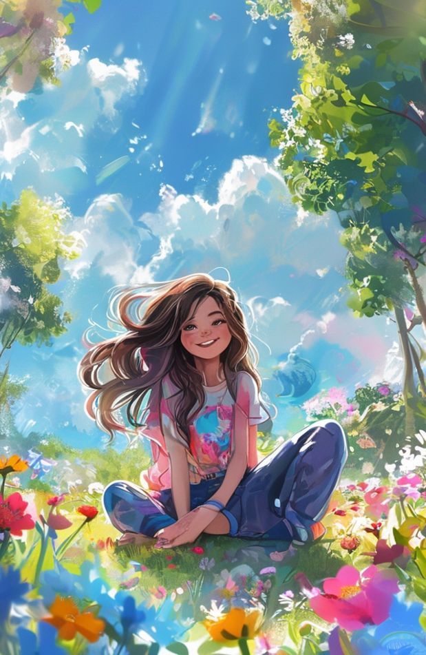 Cute Teen Girl Wallpaper