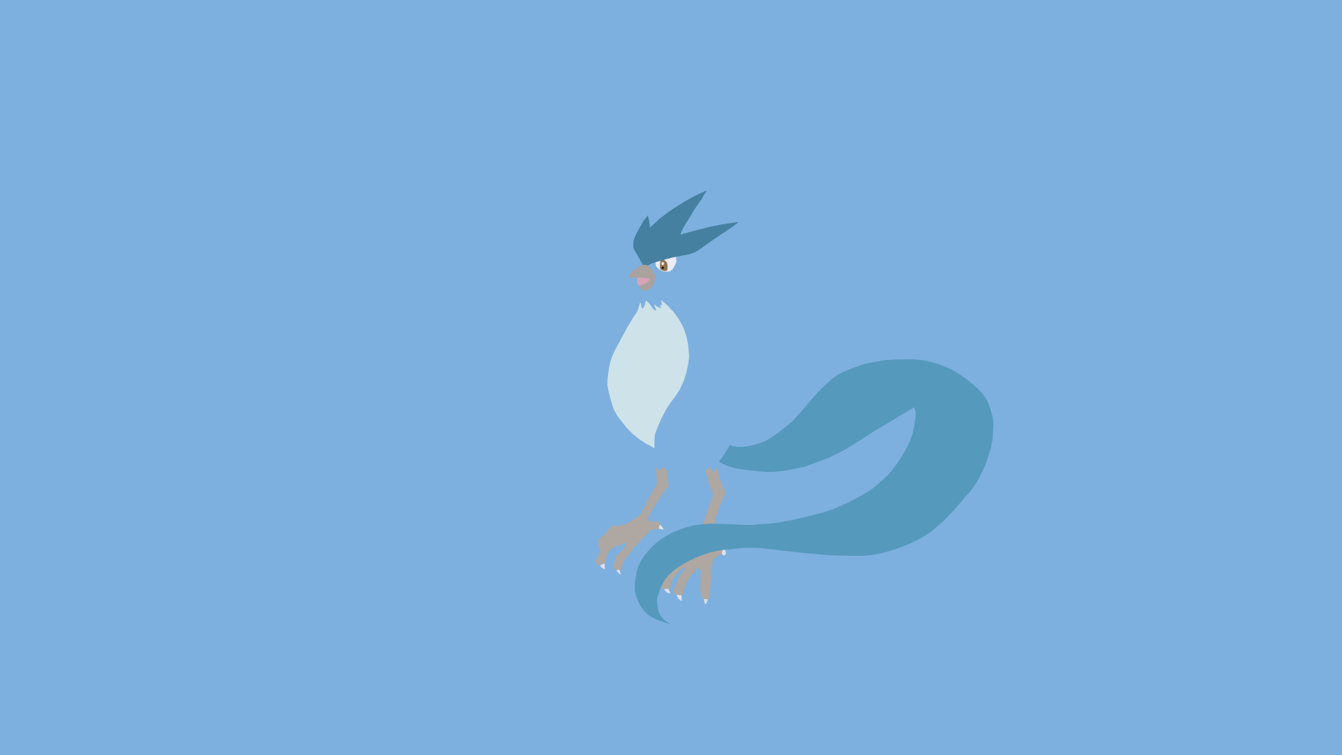 Minimalistic Wallpaper Articuno By Mardgeert On