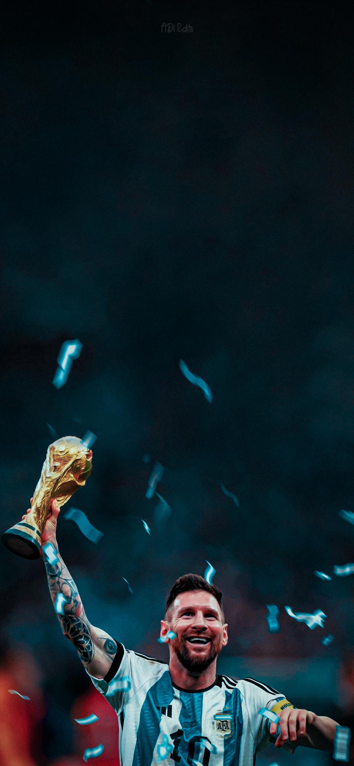 Lionel Messi World Cup Lockscreen Wallpaper by adi