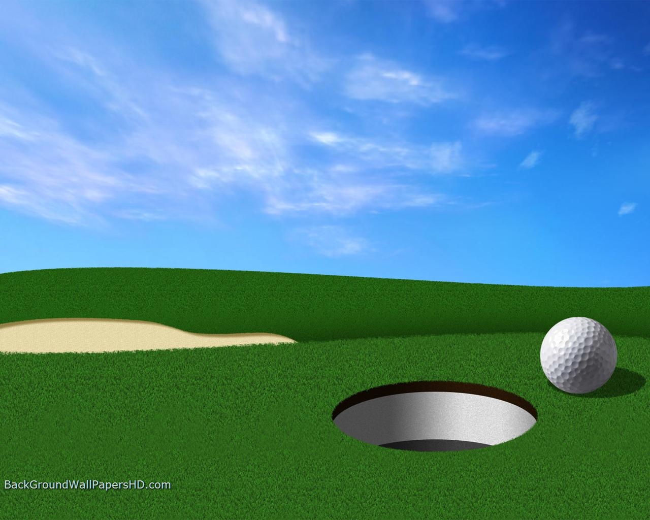 3d Golf Ground HD Wallpaper Background