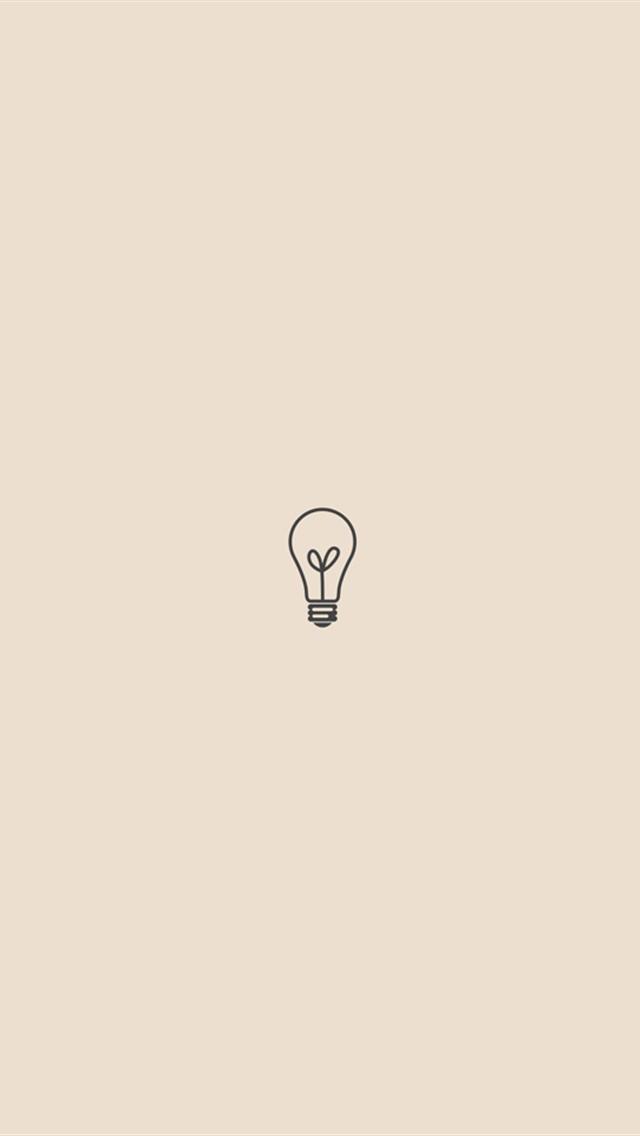 Simple Bulb iPhone Background HD Background For