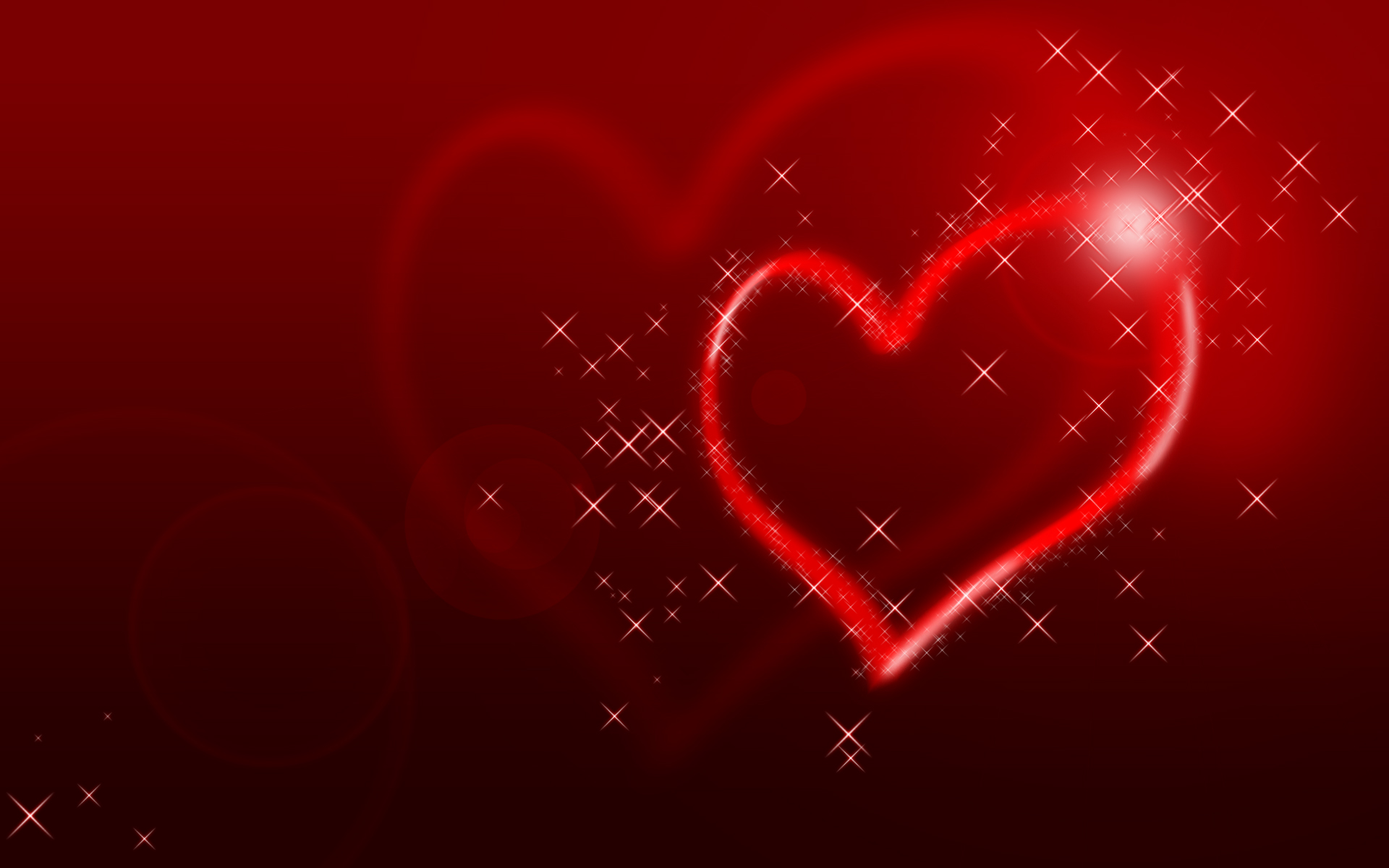 Glittering Heart HD Wallpaper For Desktop